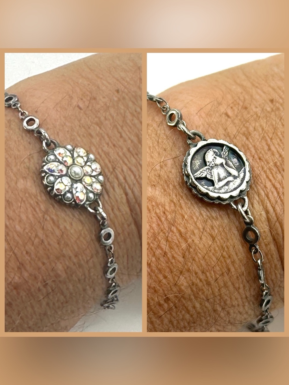 Mariana Guardian Angel Swarovski Crystal Reversible Bracelet